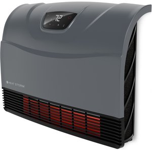 Heat Storm 1500-Watt Minimalist Wi-Fi Infrared Wall Heater, Gray