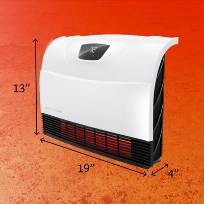 Show full view: Heat Storm 1500-Watt Smart Infrared Wall Heater with Wi-Fi, White slide 2 of 7