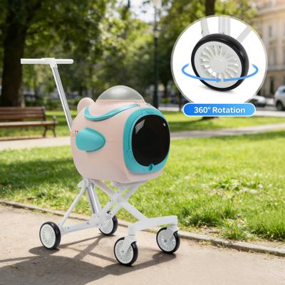 Show full view: Coziwow Detachable Space Capsule Travel Carrier Dog & Cat Car Seat Stroller, Pink, 33-in slide 9 of 10