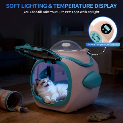 Show full view: Coziwow Detachable Space Capsule Travel Carrier Dog & Cat Car Seat Stroller, Pink, 33-in slide 5 of 10