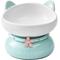 Show in main carousel: Fairela MiaoFairy Blossom Ceramic Elevated Dog & Cat Bowl, Small: 2-cup, Green slide 1 of 5