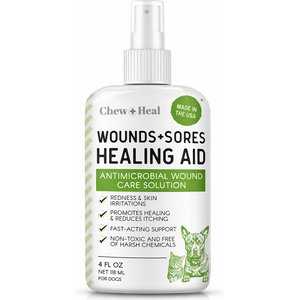 Chew + Heal HOCI Healing Aid Spray for Dogs & Cats, 4-fl oz