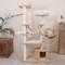 Show in main carousel: Happy & Polly Royal Crown Collection 70-in Oak Wood Cat Tree & Condo, Beige slide 1 of 11