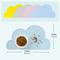 Show in main carousel: Happy & Polly Cloud Shaped Cat & Dog Food Mat, Blue slide 9 of 10