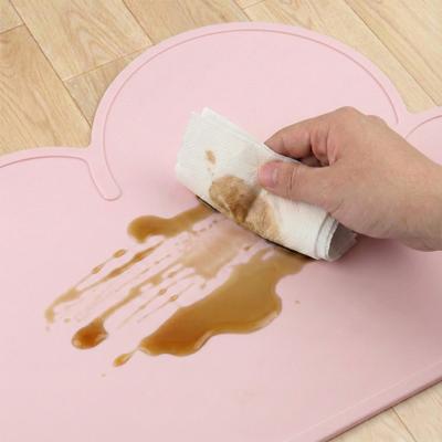 Show full view: Happy & Polly Cloud Shaped Cat & Dog Food Mat, Pink slide 6 of 10