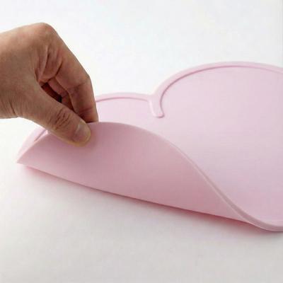 Show full view: Happy & Polly Cloud Shaped Cat & Dog Food Mat, Pink slide 5 of 10