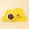 Show in main carousel: Happy & Polly Cloud Shaped Cat & Dog Food Mat, Yellow slide 3 of 10