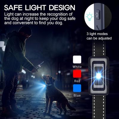 Show full view: GroovyPets 1400 Yards Remote Dog Training Collar with Full Color LCD Display, Dark Blue slide 7 of 9