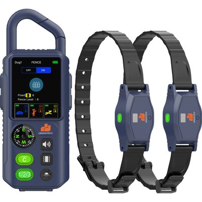 GroovyPets GroovyPets 2-Dog Wireless Waterproof Dog Training Collar