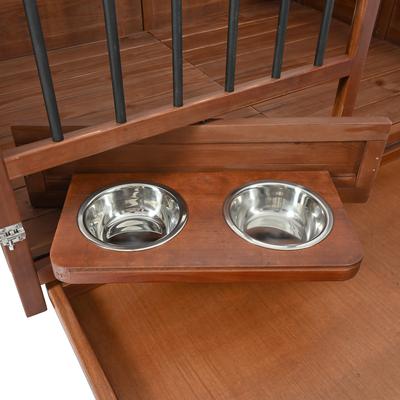 Show full view: Cesicia Solid Wood Furniture Style End Table Dog Crate, Brown slide 5 of 8