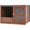 Show in main carousel: Cesicia Solid Wood Furniture Style End Table Dog Crate, Brown slide 1 of 8