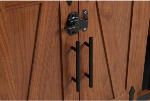 Show full view: Cesicia Wooden Padded Seat Dog Crate, Walnut Brown slide 7 of 9