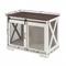 Show in main carousel: Cesicia Wooden Barn Door End Table with Flip-top Plate Dog Crate, White slide 6 of 6