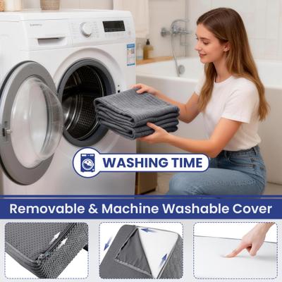 Show full view: TSCOMON Non-Slip High Density Foam Dog Stairs, Grey, 3 steps slide 4 of 7