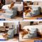 Show in main carousel: TSCOMON Non-Slip High Density Foam Dog Stairs, Light Grey, 4 steps slide 6 of 8