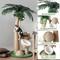Show in main carousel: TSCOMON Indoor Cocount 32.3-in Plush Cat Scratching Post with 2 Scratching Ball & 4 Interactive Dangling Balls, Green/Brown slide 3 of 7