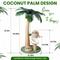 Show in main carousel: TSCOMON Indoor Cocount 32.3-in Plush Cat Scratching Post with 2 Scratching Ball & 4 Interactive Dangling Balls, Green/Brown slide 2 of 7