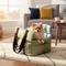 Show in main carousel: BingoPaw Portable Travel-Safe Dog Car Booster Seat Bed with Shoulder Strap & Handle, Storage Pockets, Medium, Green slide 7 of 10