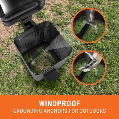 Show full view: Pupzle Small Poop Bin Dog Waste Trash Can with Lid & Lavender Scented Bags, 1.3-gal, 30 Bags slide 7 of 10