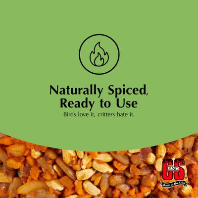 Show full view: C&S Ready-to-Use Hot Pepper Seed Cylinder Wild Bird Food, 1.76-lb, 2 count slide 6 of 10