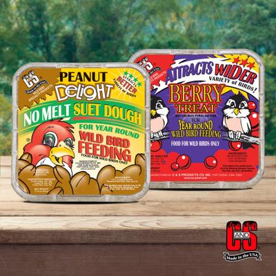 Show full view: C&S Peanut Delight Dough & Berry Treat Suet Wild Bird Food, 24 count slide 9 of 10