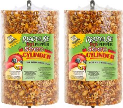 C&S Ready-to-Use Hot Pepper Seed Cylinder Wild Bird Food, 1.76-lb, 2 count