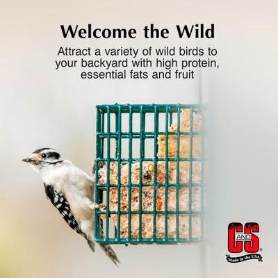 Show full view: C&S Peanut Delight Dough & Berry Treat Suet Wild Bird Food, 24 count slide 4 of 10