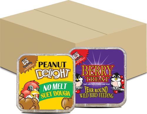 Show full view: C&S Peanut Delight Dough & Berry Treat Suet Wild Bird Food, 24 count slide 2 of 10