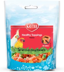 Kaytee Healthy Toppings Natural Papaya Pet Bird Treat, 2.5-oz bag