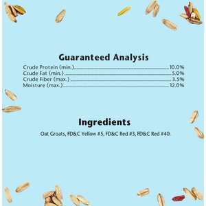 Kaytee Forti-Diet Pro Health Oat Groats Bird Treats, 11-oz jar