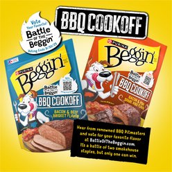 Beggin' Strips Beef & Brisket Flavor High Protein Jerky Dog Treats, 25-oz pouch slide 2 of 8