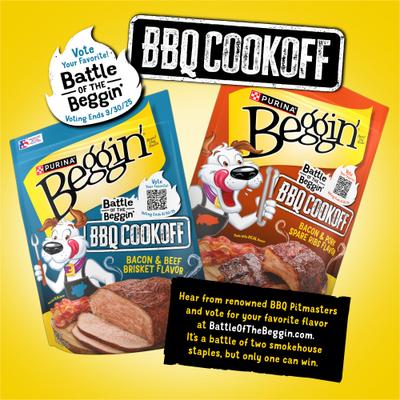 Show full view: Beggin' Strips Beef & Brisket Flavor High Protein Jerky Dog Treats, 25-oz pouch slide 8 of 9