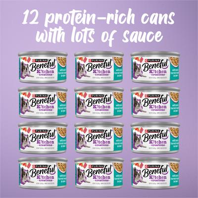 Show full view: Purina Beneful Medleys Mediterranean Style with Lamb in Sauce Wet Dog Food, 3-oz can, case of 12 slide 4 of 12
