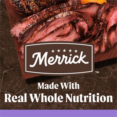 Show full view: Merrick Grain-Free Dry Puppy Food Real Beef & Sweet Potato Recipe, 22-lb bag slide 6 of 12