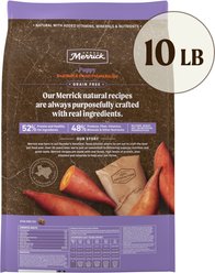 Merrick Grain-Free Dry Puppy Food Real Beef & Sweet Potato Recipe, 10-lb bag slide 2 of 9
