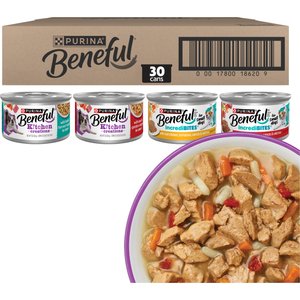 Purina Beneful Incredibites & Medleys Variety Pack Wet Dog Food, 3-oz, case of 30
