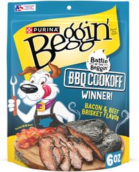 Beggin' Strips Beef & Brisket Flavor High Protein Jerky Dog Treats, 6-oz pouch