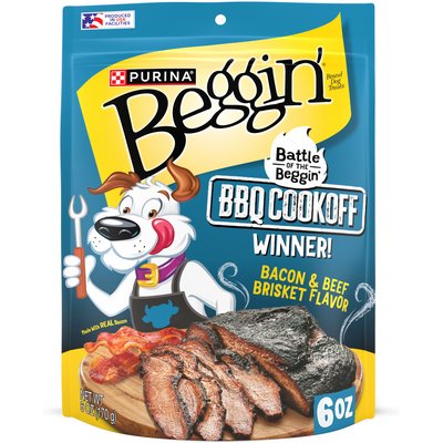 Beggin' Beggin' Strips Beef & Brisket Flavor High Protein Jerky Dog Treats, 6-oz pouch
