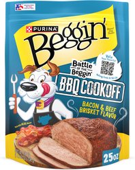 Beggin' Strips Beef & Brisket Flavor High Protein Jerky Dog Treats, 25-oz pouch