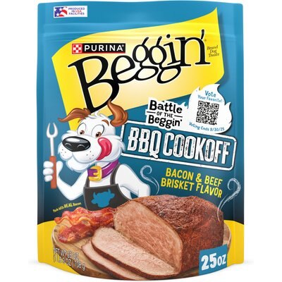 Beggin' Beggin' Strips Beef & Brisket Flavor High Protein Jerky Dog Treats, 25-oz pouch