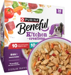 Purina Beneful Medleys Tuscan, Romana & Mediterranean Style Variety Pack in Gravy Wet Dog Food, 3-oz can, case of 30