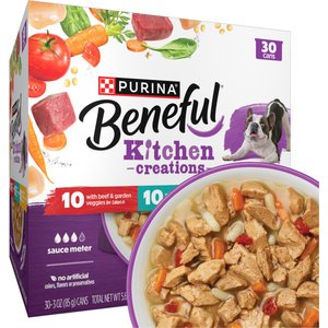 Purina Beneful Medleys Tuscan, Romana & Mediterranean Style Variety Pack in Gravy Wet Dog Food, 3-oz can, case of 30