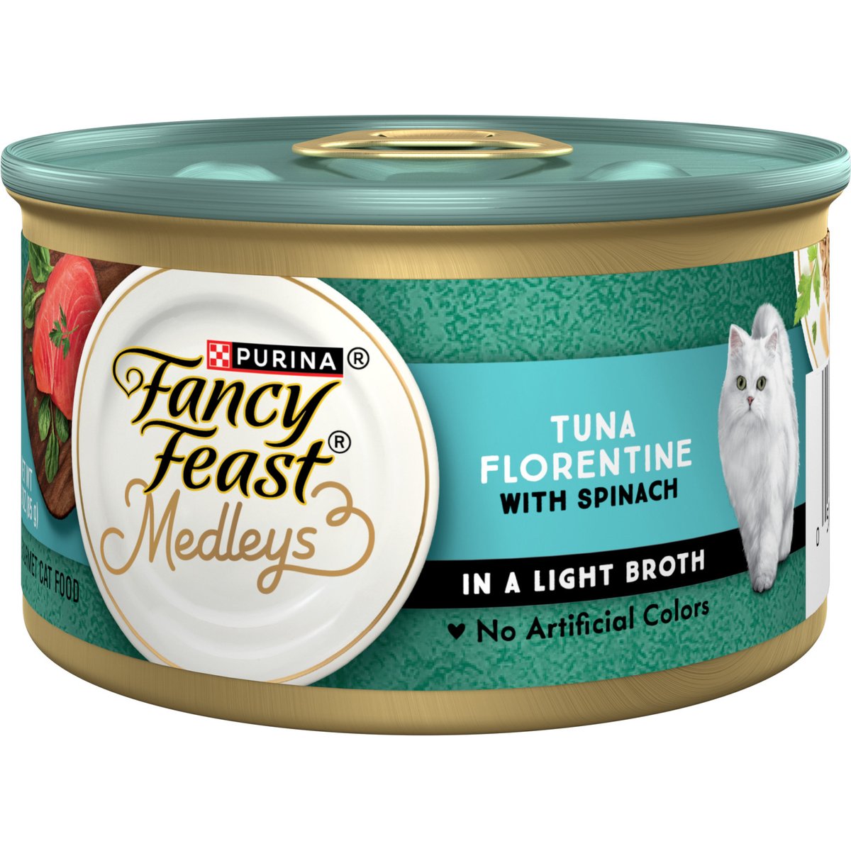 Fancy Feast Elegant Medleys Tuna Florentine Cat Food, 3-oz, 24 ct
