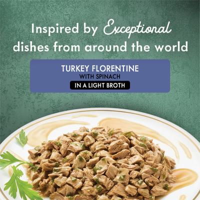 Show full view: Fancy Feast Elegant Medleys Turkey Florentine Canned Cat Food, 3-oz, case of 24 slide 6 of 14