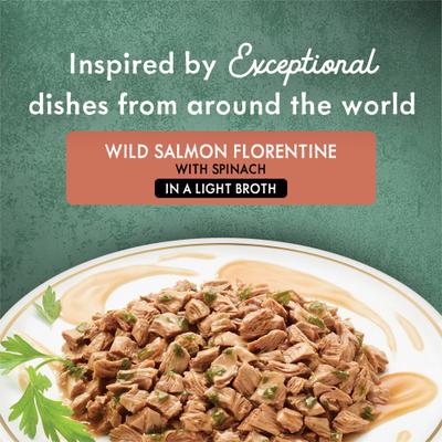 Show full view: Fancy Feast Medleys Wild Salmon Florentine Canned Cat Food, 3-oz, case of 24 slide 6 of 14