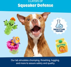 BARK Bark-B-Q Squeaky Stuffing-Free Flying Disc Dog Toy, Multicolor slide 2 of 9