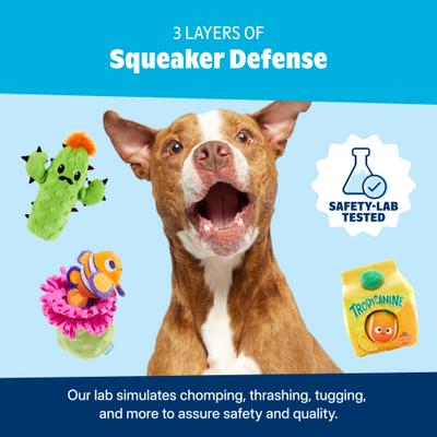 Show full view: BARK Pineapple Fling Tough Squeaky Stuffing-Free Flying Disc Dog Toy, Multicolor slide 7 of 9