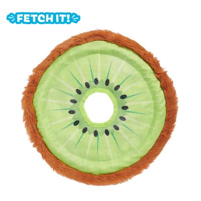 Show full view: BARK Kiweeeee! Squeaky Stuffing-Free Flying Disc Dog Toy, Multicolor slide 9 of 9