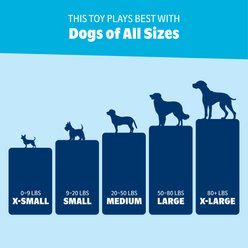 BARK The Puppy Guppies Tough Squeaky Ball Dog Toy, Multicolor, Medium slide 2 of 9