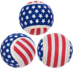 BARK Fetch of July Squeaky Ball Dog Toy, Multicolor, Medium